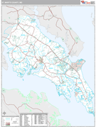 St. Mary's County, MD Digital Map Premium Style